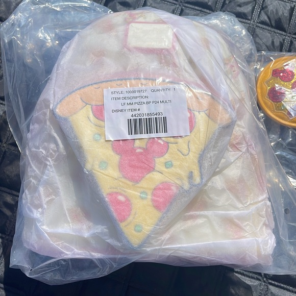 Loungefly Disney Parks Mini Backpack and Matching Ears-pizza- Disney Eats - Picture 3 of 7